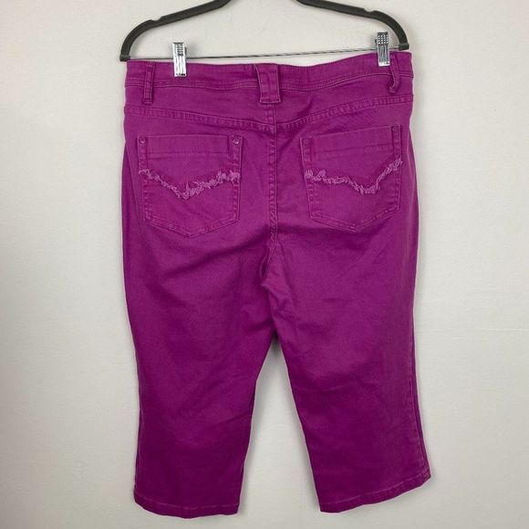Christopher & banks capri size 10 color purple - Picture 2 of 4